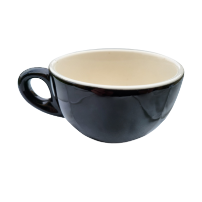 Black Cappuccino Cups - Large